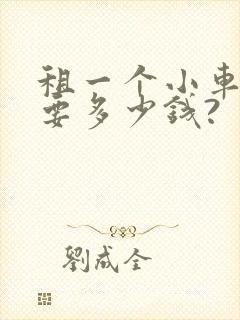 租一个小车大概要多少钱?