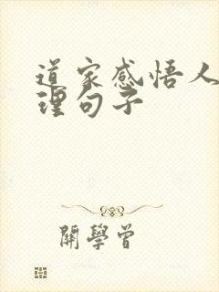 道家感悟人生哲理句子