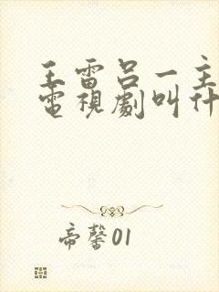 王雷吕一主演的电视剧叫什么