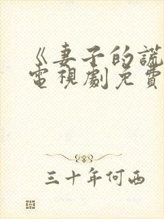 《妻子的谎言》电视剧免费全集观看
