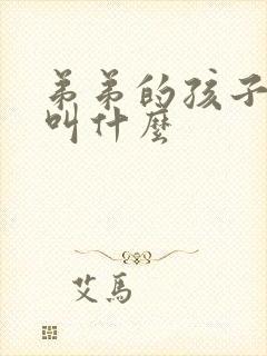 弟弟的孩子管我叫什么