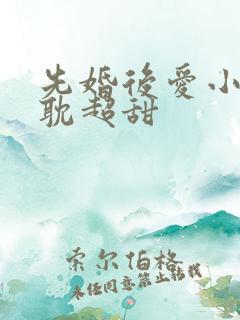 先婚后爱小说原耽超甜