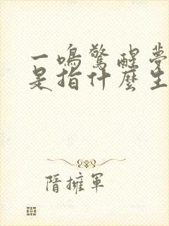 一鸣惊醒梦中人是指什么生肖