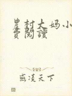 农村大妈小说免费阅读