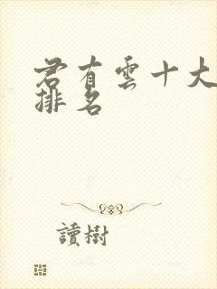 君有云十大高手排名