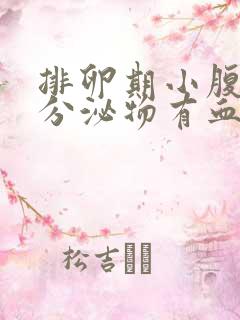 排卵期小腹坠疼分泌物有血丝