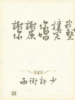 谢谢你让我遇上你原唱完整版