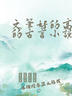 文笔好的高质量的古言小说