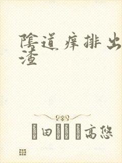 阴道痒排出豆腐渣