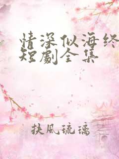 情深似海终成空短剧全集