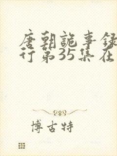 唐朝诡事录之西行第35集在线观看