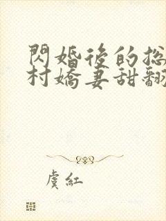 闪婚后的总裁农村娇妻甜翻了全集