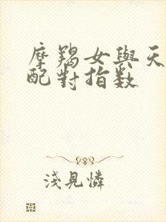 摩羯女与天秤男配对指数