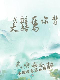 《谁在你背后》大结局