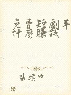 免费短剧平台靠什么赚钱