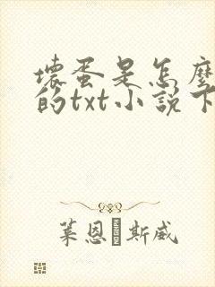 坏蛋是怎么炼成的txt小说下下载