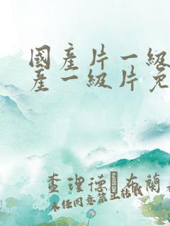 国产片一级a国产一级片免费