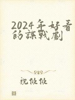 2024年好看的谍战剧
