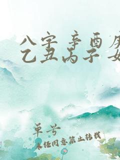 八字 辛酉庚子乙丑丙子 女命