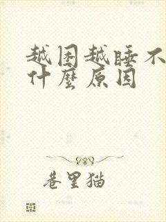 越困越睡不着是什么原因