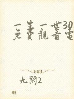 一生一世30集免费观看电视剧