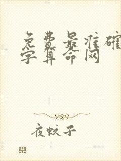 免费最准确的八字算命网