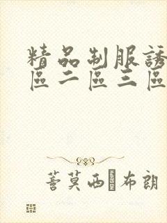 精品制服诱惑一区二区三区
