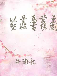 以爱为营免费完整版电视剧高清