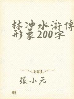 林冲水浒传人物形象200字