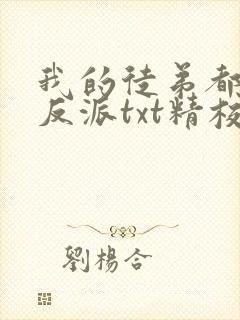 我的徒弟都是大反派txt精校版