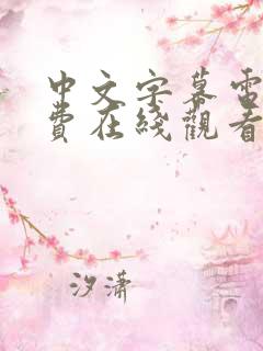 中文字幕电影免费在线观看