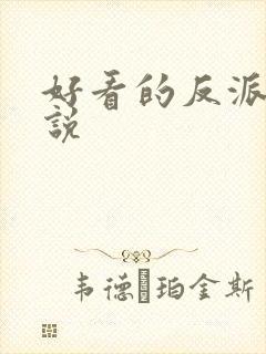 好看的反派流小说