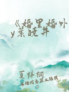 《婚里婚外》by叶晓井