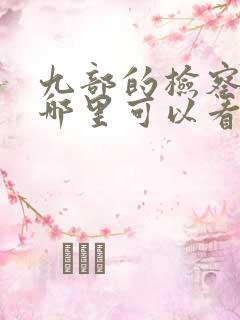 九部的检察官在哪里可以看