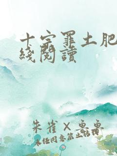 十宗罪土肥圆在线阅读