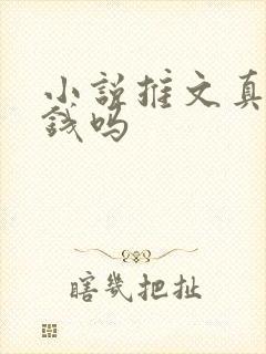 小说推文真的赚钱吗
