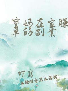 宝妈在家赚钱简单的副业