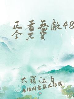正者无敌48集全免费
