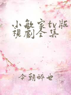 小敏家tv版电视剧全集