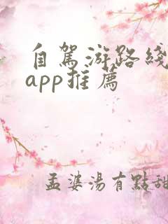 自驾游路线规划app推荐