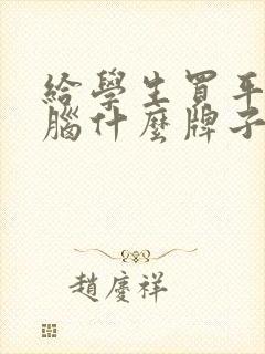 给学生买平板电脑什么牌子好
