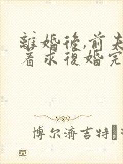 离婚后,前夫哭着求复婚完整版txt