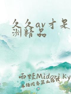 久久av才是亚洲精品