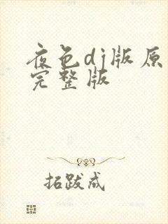 夜色dj版原唱完整版