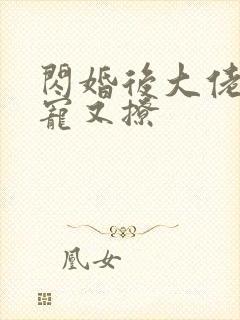 闪婚后大佬他又宠又撩