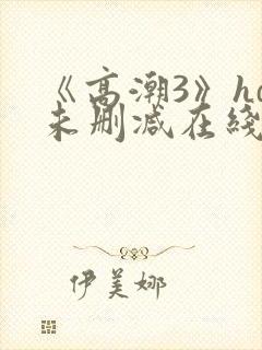 《高潮3》hd未删减在线观看