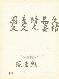 国产精品久久久久久人妻精品
