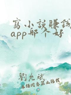 写小说赚钱软件app哪个好