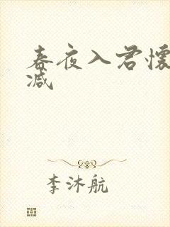 春夜入君怀无删减