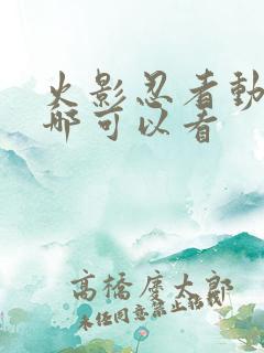 火影忍者动漫在哪可以看